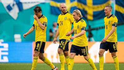 Форсберг вывел сборную Швеции вперед в матче Евро-2020 со Словакией