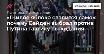 «Гнилое яблоко свалится само»: почему Байден выбрал против Путина тактику выжидания