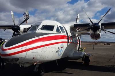 В Кемеровской области самолет совершил жесткую посадку