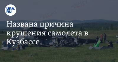 Названа причина крушения самолета в Кузбассе