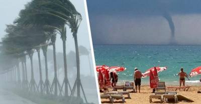 На 5-звездочный отель в Анталии обрушился торнадо: туристы в шоке, зонтики и лежаки улетели. Видео