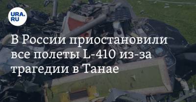 В России приостановили все полеты L-410 из-за трагедии в Танае