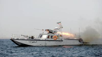 В Персидском заливе загорелся корабль ВМС Ирана