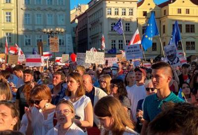В Праге проведут демонстрацию в поддержку белорусской оппозиции