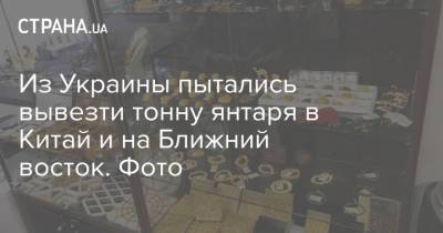 Из Украины пытались вывезти тонну янтаря в Китай и на Ближний восток. Фото - strana.ua
