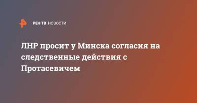 ЛНР просит у Минска согласия на следственные действия с Протасевичем
