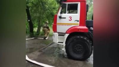 В Ростове-на-Дону затопило подъезд дома из-за непогоды