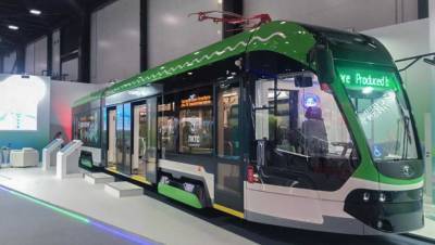 Трамвай "Корсар" с низким полом показали на ПМЭФ