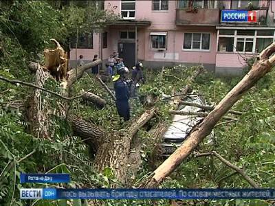 В Ростове из-за дождя подтопило восемь территорий