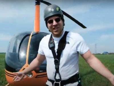 Привязал скотчем к вертолету: блогер, который платил знакомым за риск, теперь имеет дело с СК