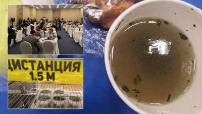 Журналистам на ПМЭФ предложили есть суп без ложек