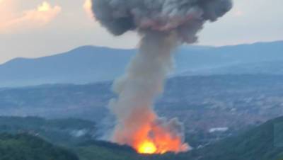 Пожар на оборонном заводе в Сербии потушен