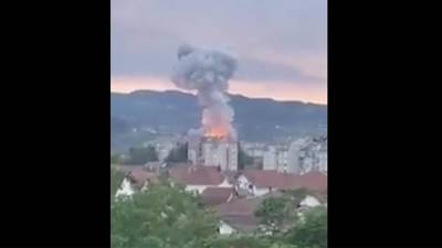 Пожар на военной предприятии в Сербии потушили