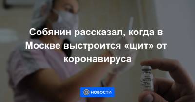 Собянин рассказал, когда в Москве выстроится «щит» от коронавируса