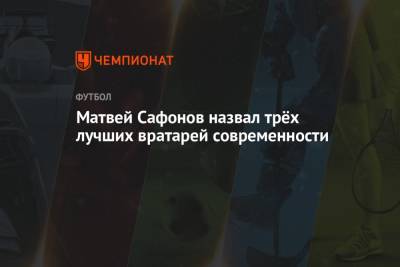 Матвей Сафонов - Алисон Бекер - Матвей Сафонов назвал трёх лучших вратарей современности - championat.com - Краснодар
