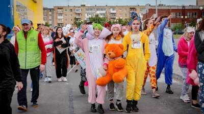 Около 200 человек приняли участие в пижамном забеге в Мурманской области