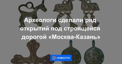 Археологи сделали ряд открытий под строящейся дорогой «Москва-Казань»