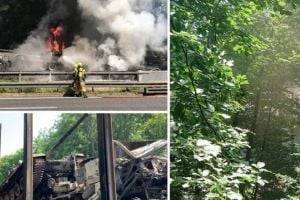 В Польше эвакуаторы с танками загорелись после ДТП