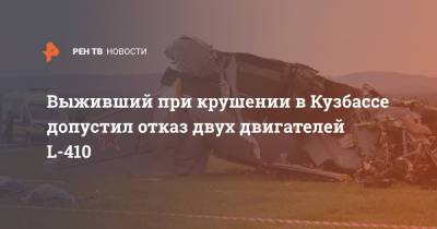 Дмитрий Степанов - Выживший при крушении в Кузбассе допустил отказ двух двигателей L-410 - ren.tv - Кемеровская обл.