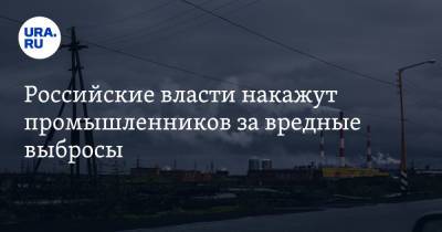 Российские власти накажут промышленников за вредные выбросы. В «расстрельном» списке — города УрФО