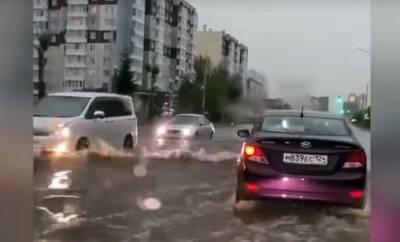 Потоп в Красноярске: «машины плыли как кораблики»