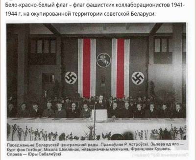 В Белоруссии хотят приравнять бело-красно-белый флаг к нацистской символике