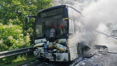 Причиной ДТП с участием двух автобусов на Кубани стал отказ тормозов