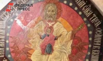 В тюменской церкви с гробом Текутьева восстановили уникальную роспись
