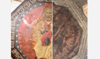 Реставраторы восстановили древнюю композицию из Спасской церкви Тюмени