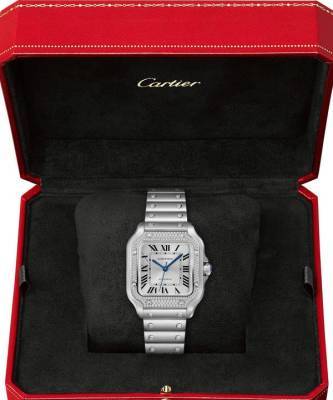 Новые часы Santon de Cartier с бриллиантовым безелем и возможность быстро менять ремешки
