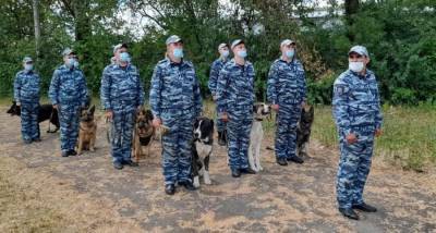 Свердловское ГУ МВД показало служебных собак школьникам
