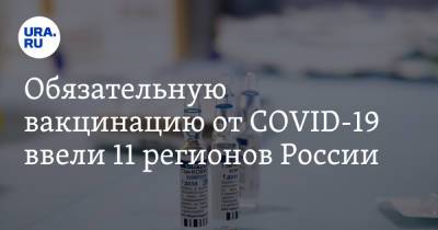 Обязательную вакцинацию от COVID-19 ввели 11 регионов России