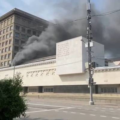Пожар в военной академии в центре Москвы потушен