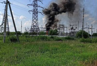 В Тверской области произошел пожар на территории элекроподстанции