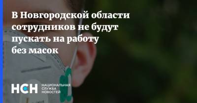 В Новгородской области сотрудников не будут пускать на работу без масок