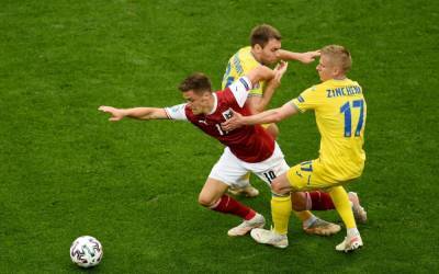 Евро-2020: Сборная Украины проиграла Австрии в матче за прямую путевку в плей-офф