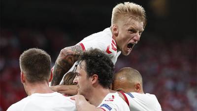 Дания открыла счет в матче с Россией на Евро-2020