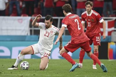 Датчане забили первый гол России на Евро-2020