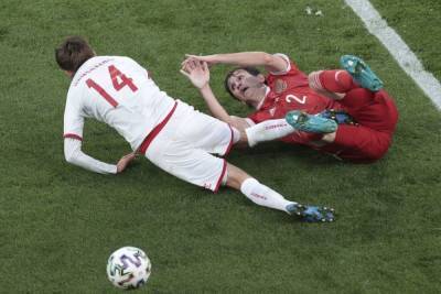 Дзюба забил пенальти в матче Россия - Дания: 1:2