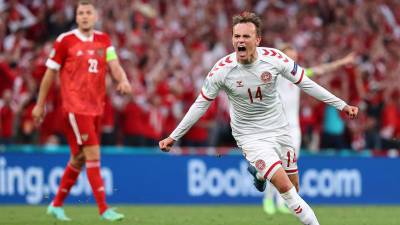 Дания поразила ворота сборной России первым ударом в створ