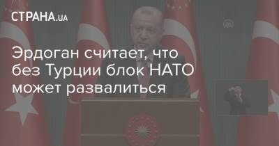 Эрдоган считает, что без Турции блок НАТО может развалиться