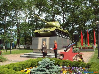 Жители Долинска почтили память погибших в Великой Отечественной войне