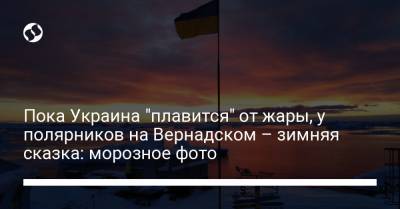Пока Украина "плавится" от жары, у полярников на Вернадском – зимняя сказка: морозное фото