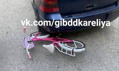 8-летнюю девочку на велосипеде сбили в Карелии
