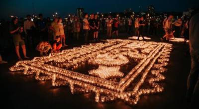 В Чебоксарах зажгли десять тысяч свечей в память о погибших на Великой Отечественной войне