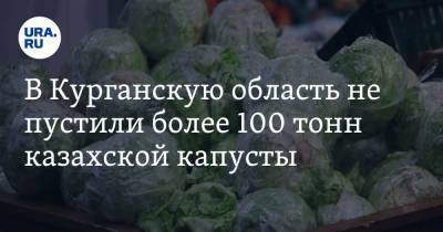 В Курганскую область не пустили более 100 тонн казахской капусты