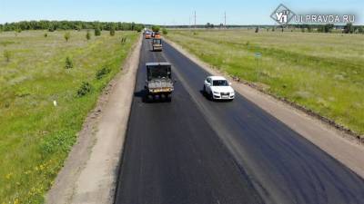 В Ульяновске ремонтируют дорогу на Архангельское