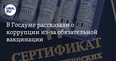 В Госдуме рассказали о коррупции из-за обязательной вакцинации