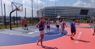 На стадионе «Калининград» открыли баскетбольный центр с площадками для игры 3x3