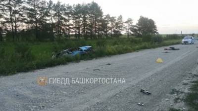 Два человека погибли при опрокидывании машины в Башкирии